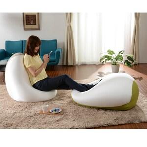 ツートーンビーズクッションの商品写真