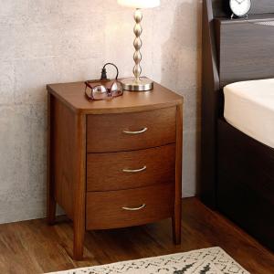 ホワイトオーク材のベットサイドテーブルの商品写真