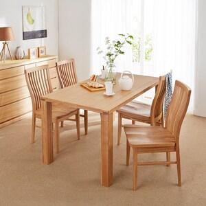 天然木のダイニングテーブル <4人用/6人用>の商品写真