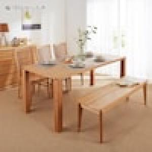 天然木のダイニングテーブルセット <4人用/6人用>の商品写真