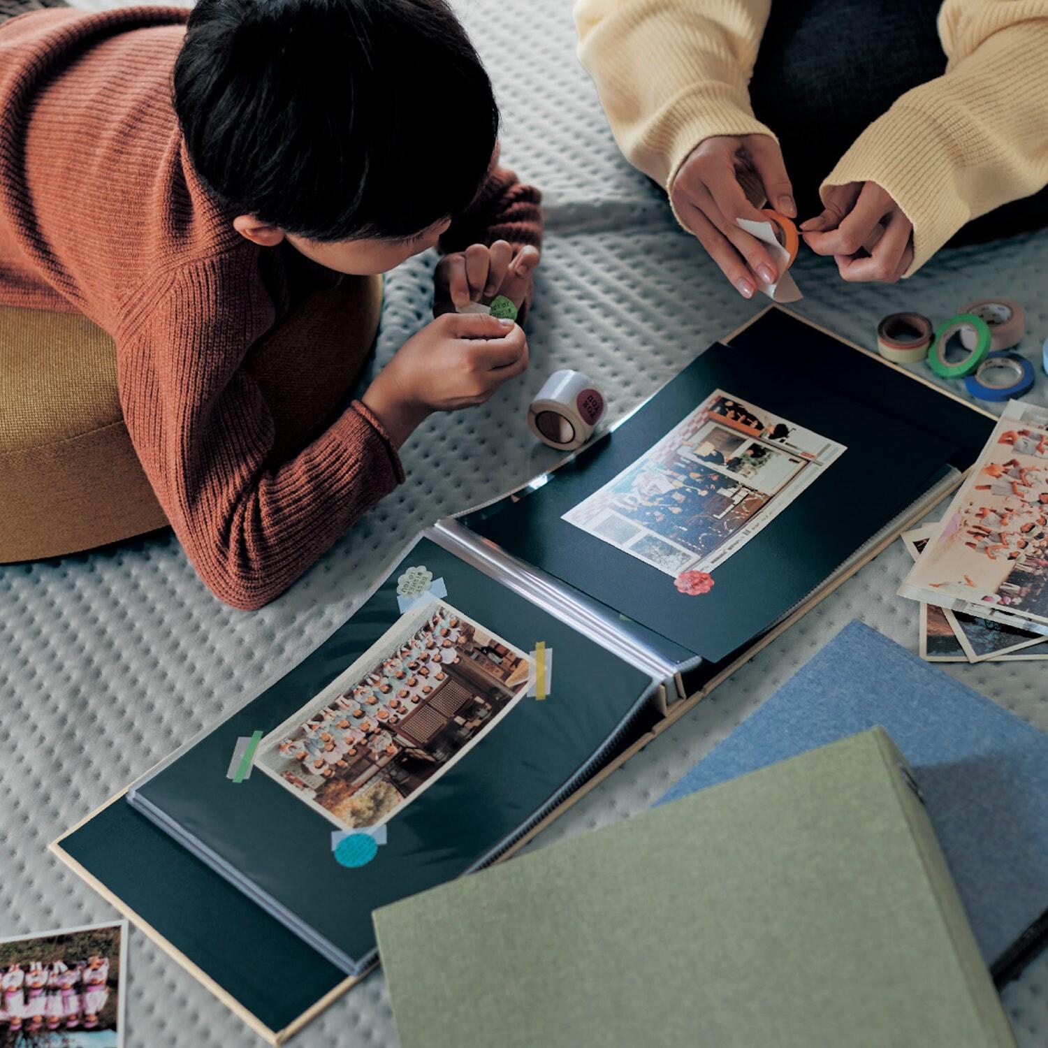 【タイムセール】 生地張り表紙の集合写真アルバムの商品写真