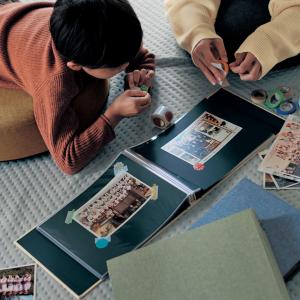 【タイムセール】 生地張り表紙の集合写真アルバムの商品写真