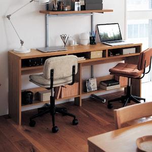 【4月28日までタイムセール】 薄型コンセント付きシンプルデスク <奥行35cm>の商品写真