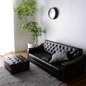 合皮のオットマンの商品写真