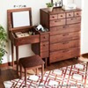 ウォルナット材のドレッサーの商品写真