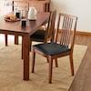 ウォルナット材のダイニングチェア2脚セットの商品写真