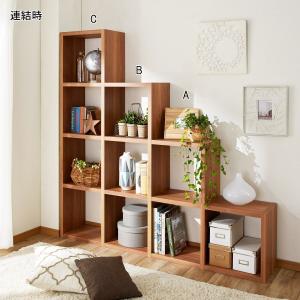 組み替えできるオープンラック用連結パーツの商品写真