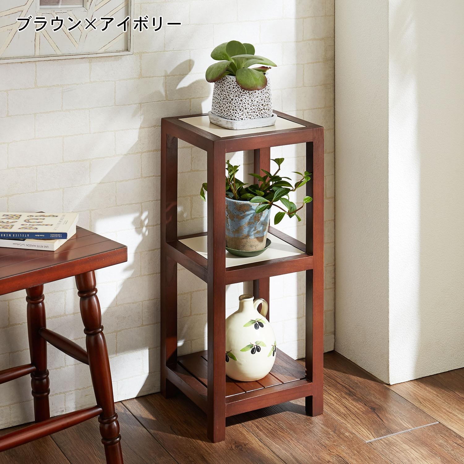 チェリーウッドの花台の商品写真