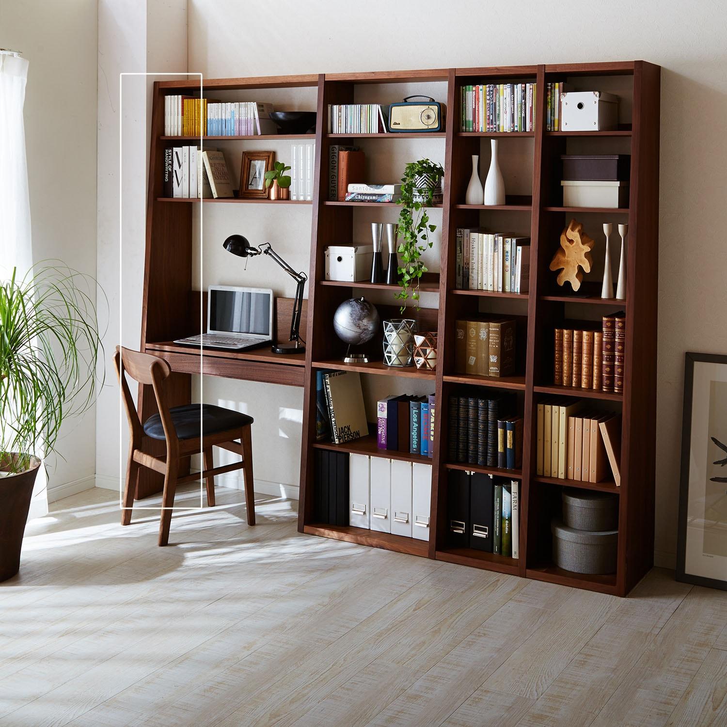 ウォルナット材の壁面本棚用側板の商品写真