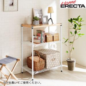 木天板のモダンオープンラック(奥行45cm)の商品写真