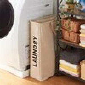 隙間に収納できるランドリーバスケットの商品写真