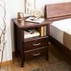 ニレ材のベッドサイドチェストの商品写真