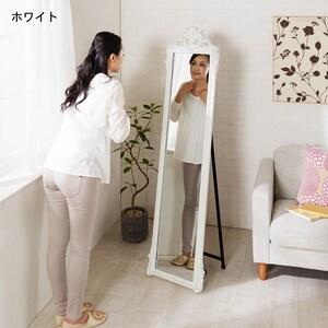 アンティーク調スタンドミラーの商品写真