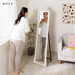 アンティーク調スタンドミラーの商品写真