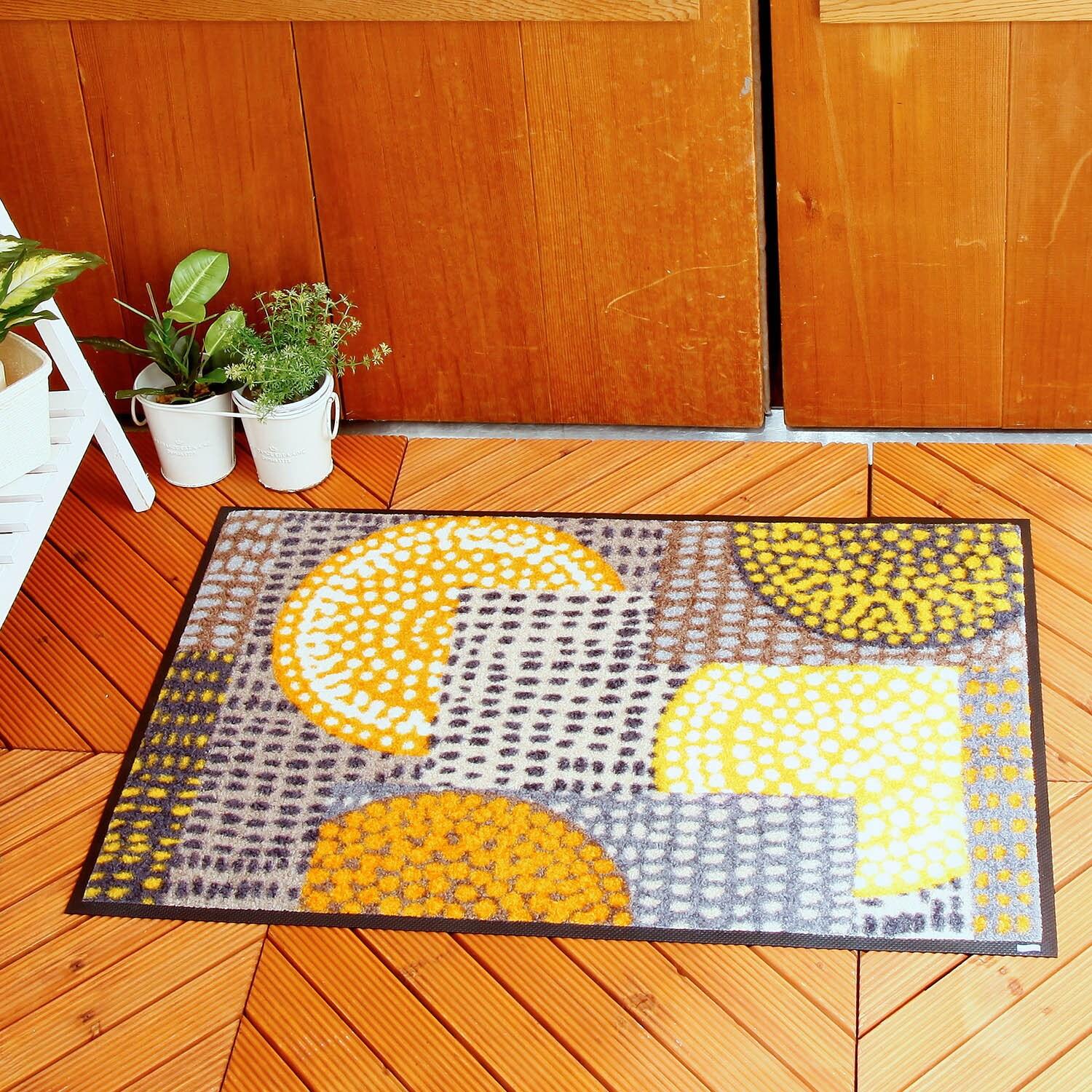 モダンデザイン泥落とし屋外玄関マットの商品写真