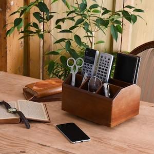 日本製の木製回転式リモコンラックの商品写真