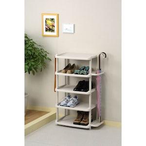 傘立て付きシューズラックの商品写真