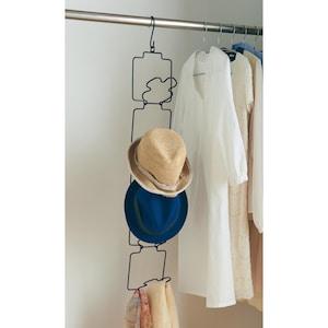 5個連結して使う 帽子・小物ハンガーの商品写真