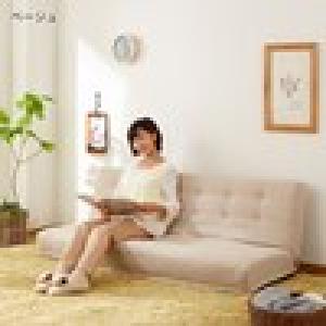 42段階リクライニングの低反発シンプルローソファー <幅160cm>の商品写真