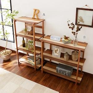 ミックス樹種天板のラックの商品写真