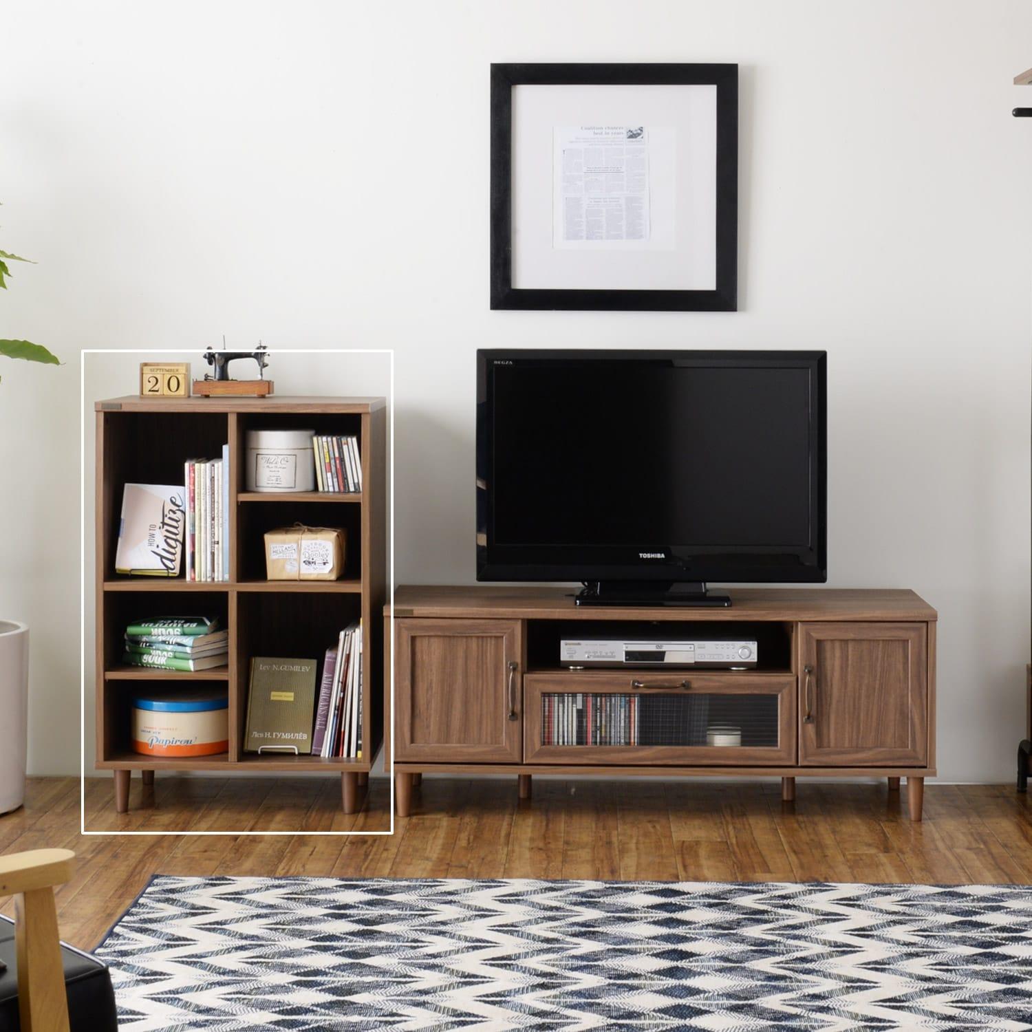 木目調ラックの商品写真