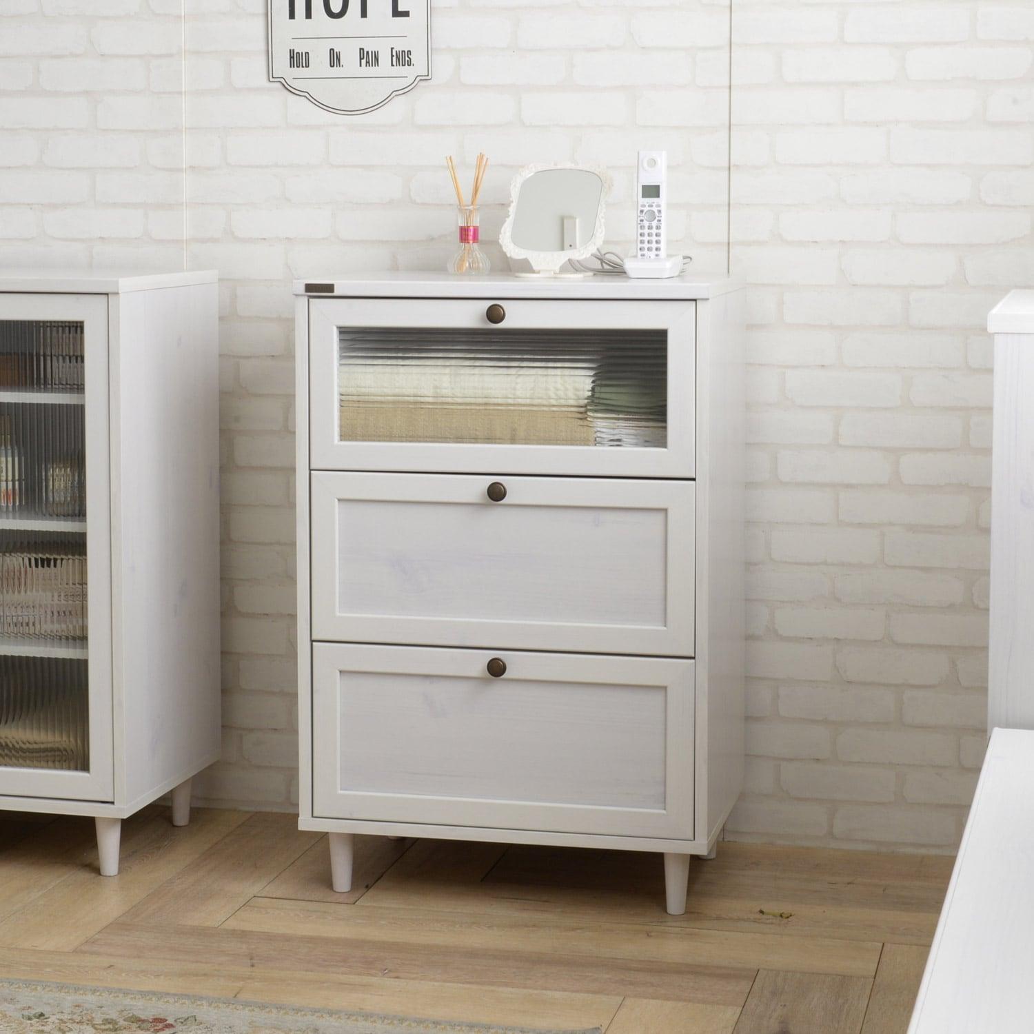 木目調エレガントチェストの商品写真