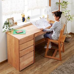 アルダー材を贅沢に使用したコンパクト学習机【パソコンデスクとしても】の商品写真