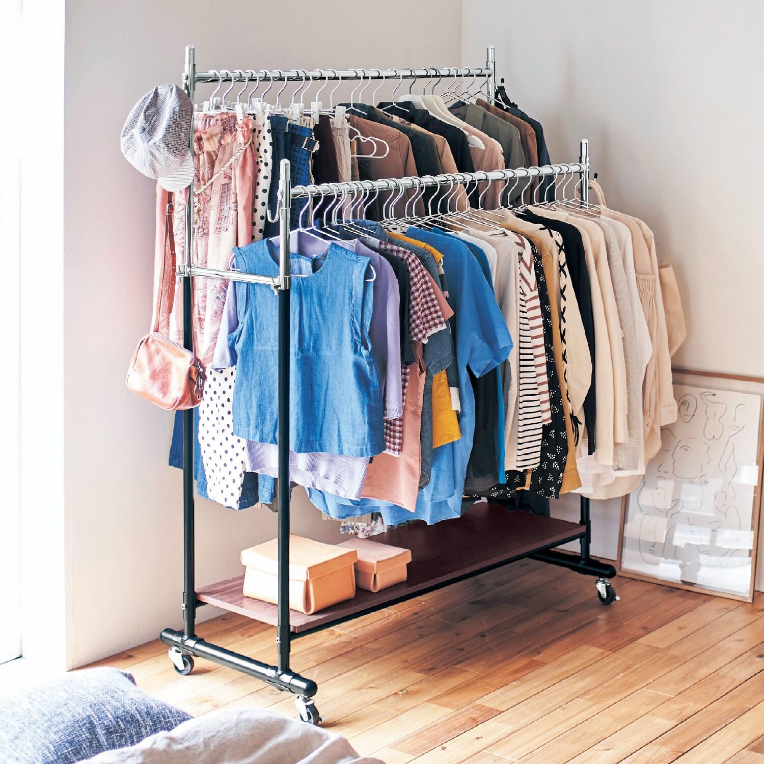 【タイムセール】 頑丈ハンガーラック <幅60/幅90/幅120cm>の商品写真