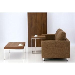 ステンレス脚のリビングローテーブルの商品写真