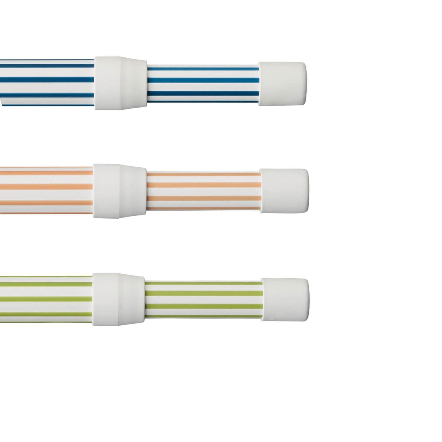 滑り止め仕様のカラフル洗濯竿2本セットの商品写真