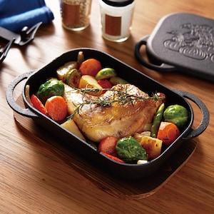 魚焼きグリルでもIHでも使える南部鉄器のベイクパンの商品写真