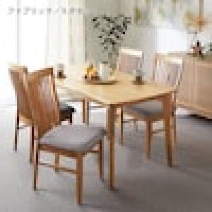 オーク材のダイニングテーブルセット5点セット <4人用>の商品写真