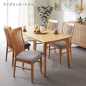 オーク材のダイニングテーブルセット5点セット <4人用>の商品写真