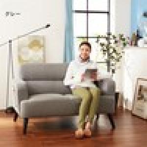 サイドポケット付き2人掛けソファーの商品写真