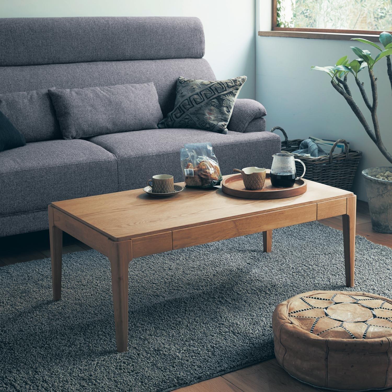 【5月6日までタイムセール】 引出し付きリビングローテーブルの商品写真