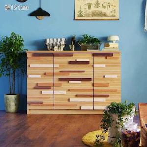 ミックス樹種のサイドボードの商品写真