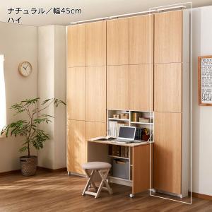 掃除道具も収納できる!薄型突っ張り壁面キャビネットの商品写真