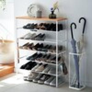 木天板のシューズラックの商品写真