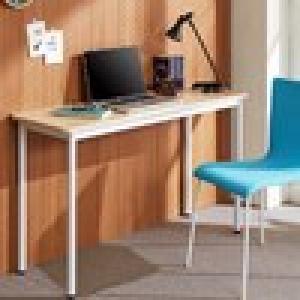 スチール脚のシンプルパソコンデスクの商品写真