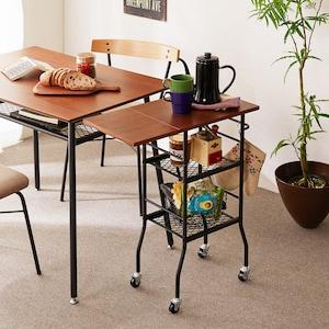 バタフライ天板のワゴンの商品写真