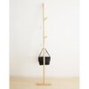 メープル材の立て掛け式コートハンガー(ツリ-ラック)の商品写真