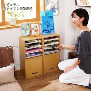 インテリアになじみの良い同人誌ラックの商品写真