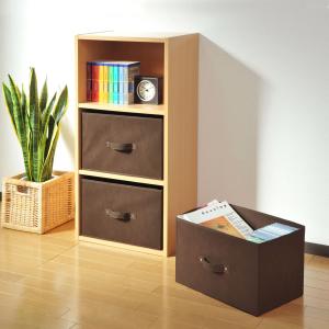 カラーボックスサイズのシンプル収納ボックス3個セットの商品写真