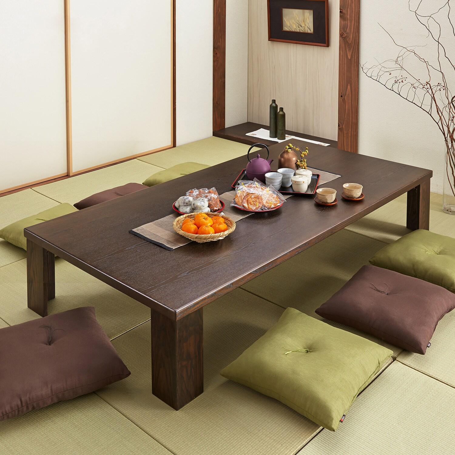 5サイズから選べるタモ材の折りたたみ軽量座卓[日本製]の商品写真