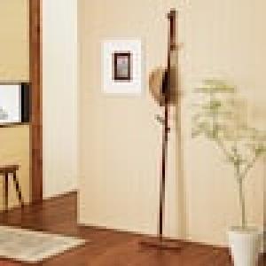 ウォルナット材の立て掛け式コートハンガー(ツリ-ラック)の商品写真