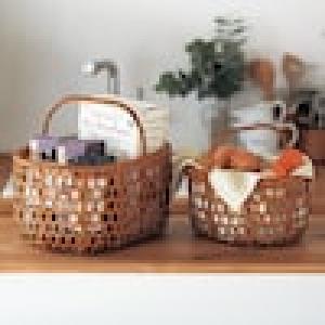 りんごかご風バスケットの商品写真