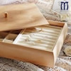 ハードメープル材を使ったアクセサリーケース・ジュエリーボックス"SHINBEY"の商品写真