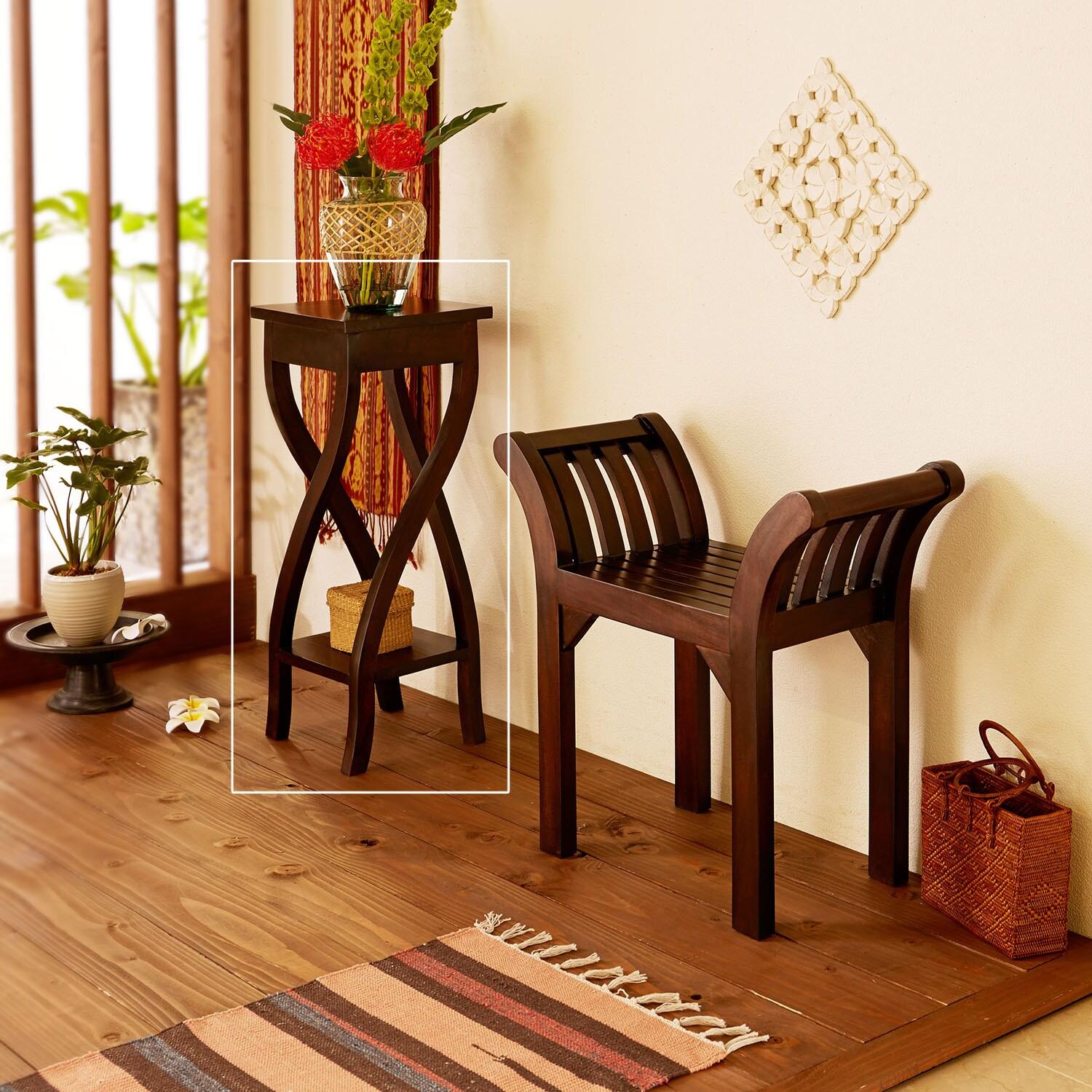 アジアンリゾート風の花台の商品写真