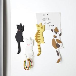 猫のマグネットフックの商品写真
