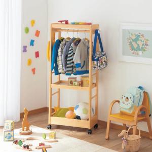 棚付きキッズハンガーラック <幅60cm>の商品写真